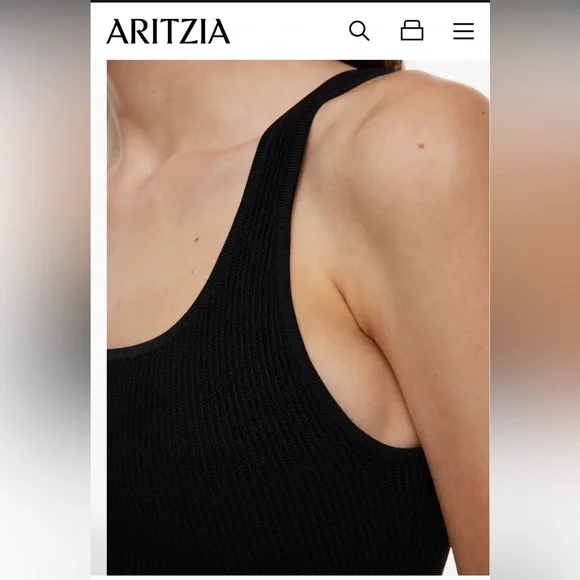ARITZIA Babaton Babaton
Sculpt Knit Squareneck Cropped Tank like NEW - Picture 4 of 7